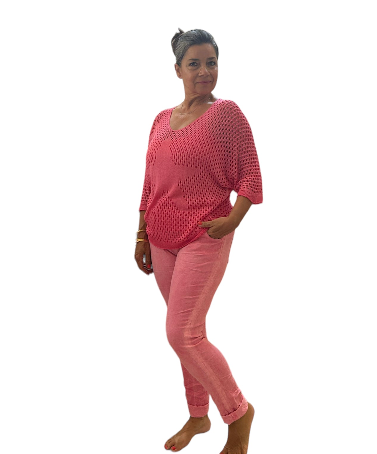 Strawberry pink magic pants