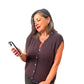 Soft Rich Chocolate Baby Alpaca Sleeveless Sweater Top