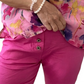 Summer Pink Italian Magic Pants