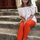 White off the shoulder Carla top