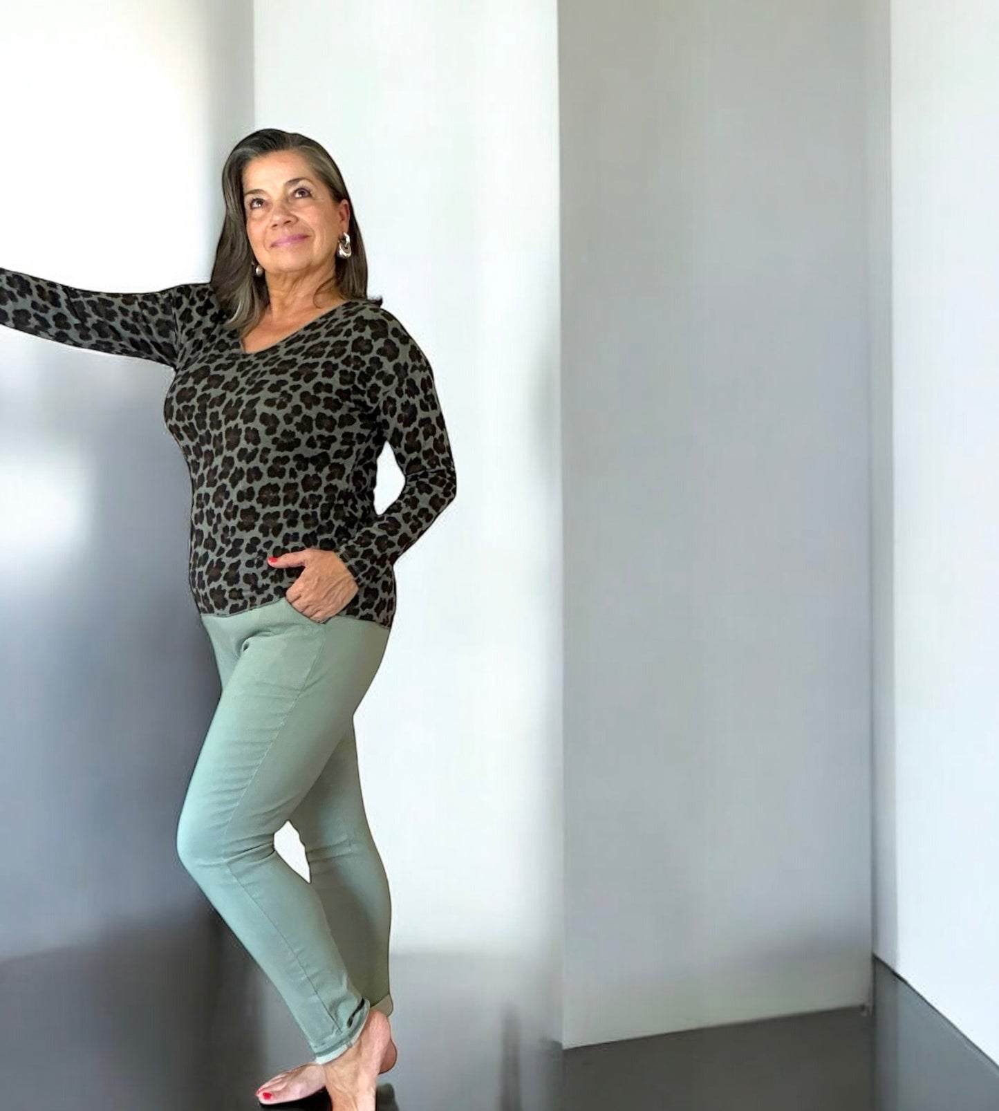 Everyday Leopard V-Neck