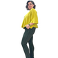 Forest green fine corduroy Italian Magic pants