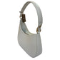 Slim White Italian Leather Bag