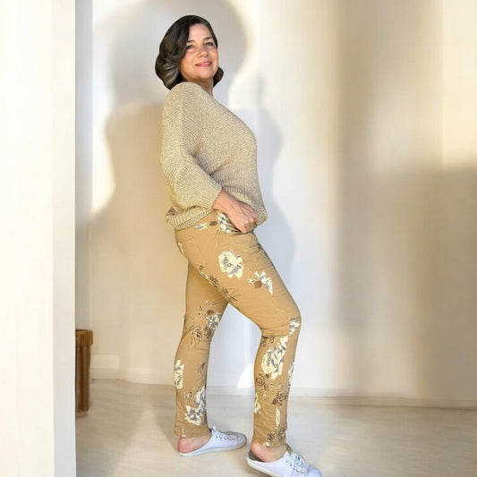 Camel Desert Rose Italian Magic Pants