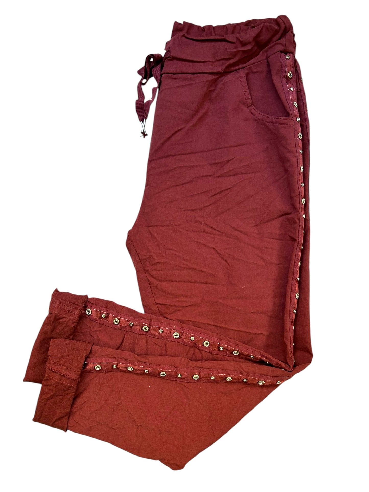 * BEST SELLER *  Studs & diamante Italian magic pants
