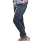 Denim blue mineral washed Italian Magic pants