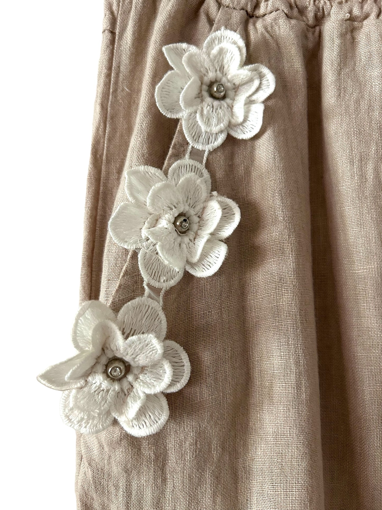 Blooming linen pants