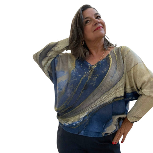 Soft Swirl Lightweight Knit Top