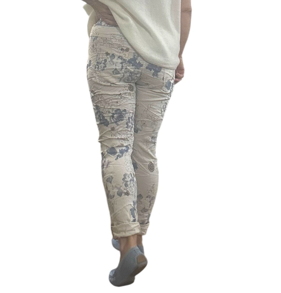 Floral Fantasy Italian Magic Pants