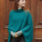 Classic cashmere blend poncho