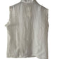 Antonia white linen waistcoat style top