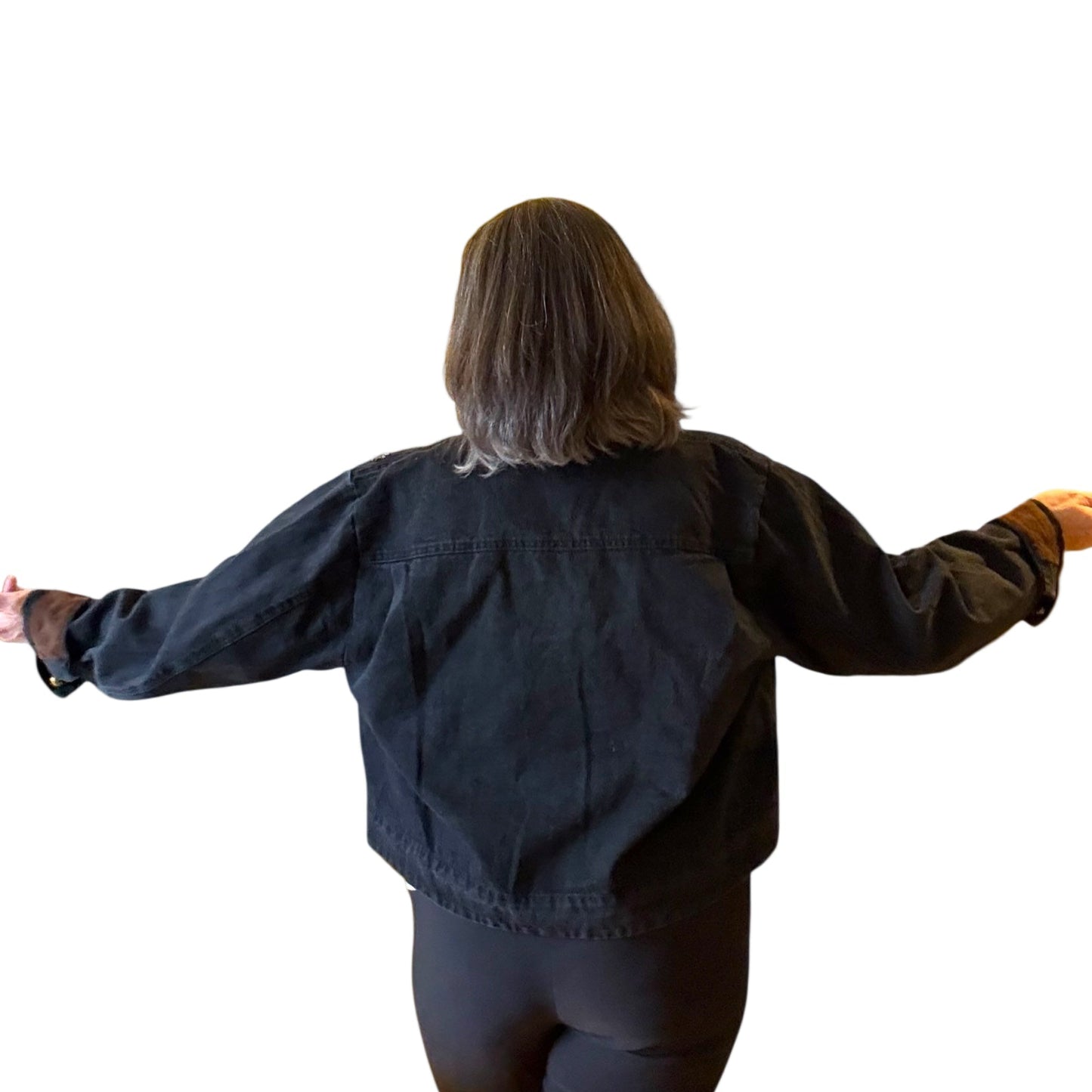 Luxe Black Denim Jacket