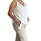 Blooming linen pants
