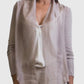 Silk front tie shrug