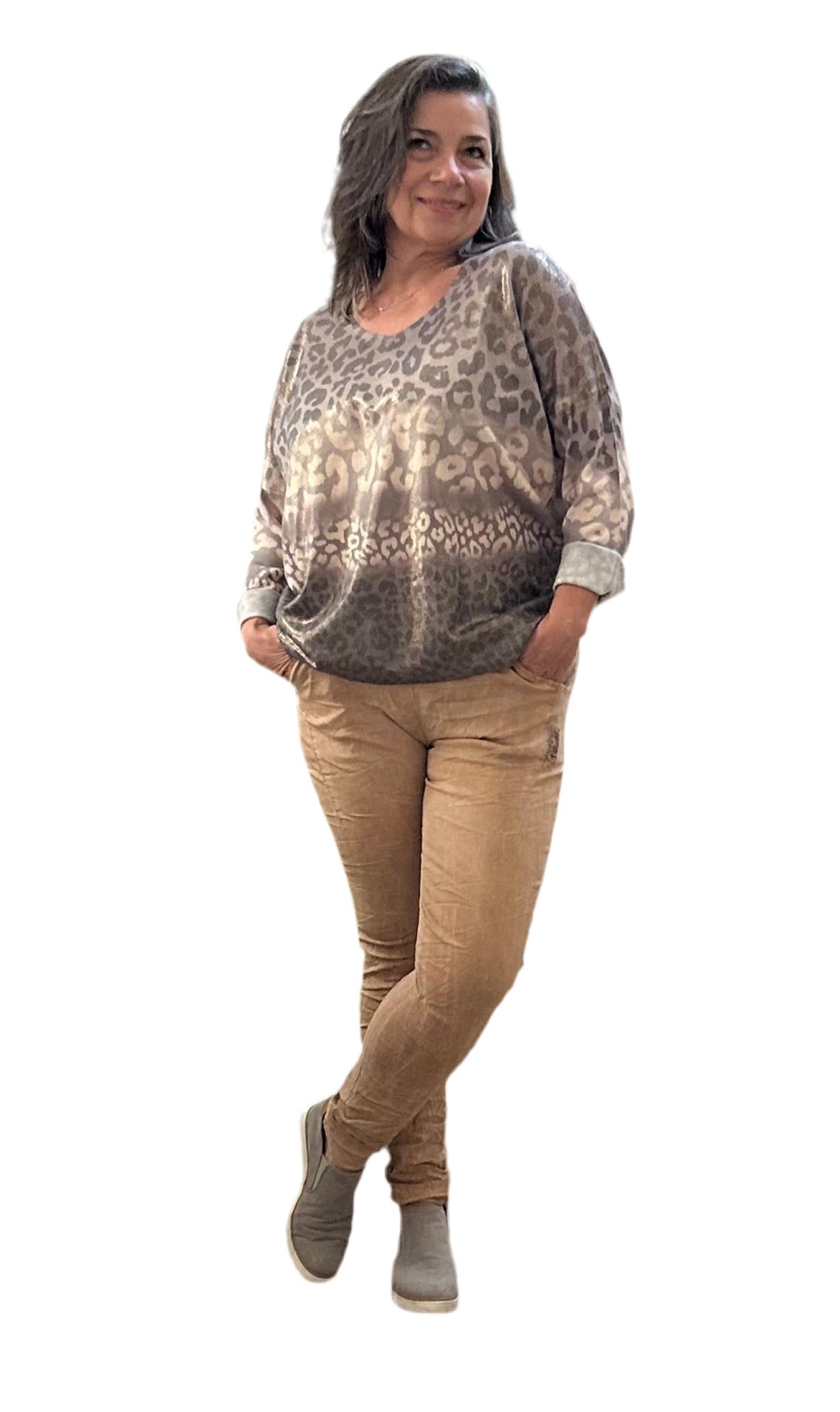 Mineral washed warm honey Italian Magic Pants