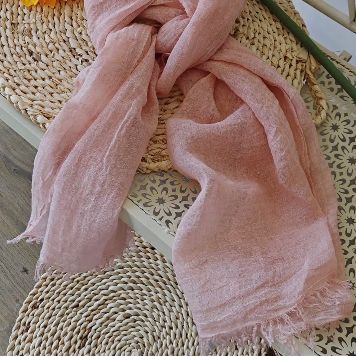 Linen Scarf Women's Italian Linen Scarf Lightweight Versatile Summer Accessory