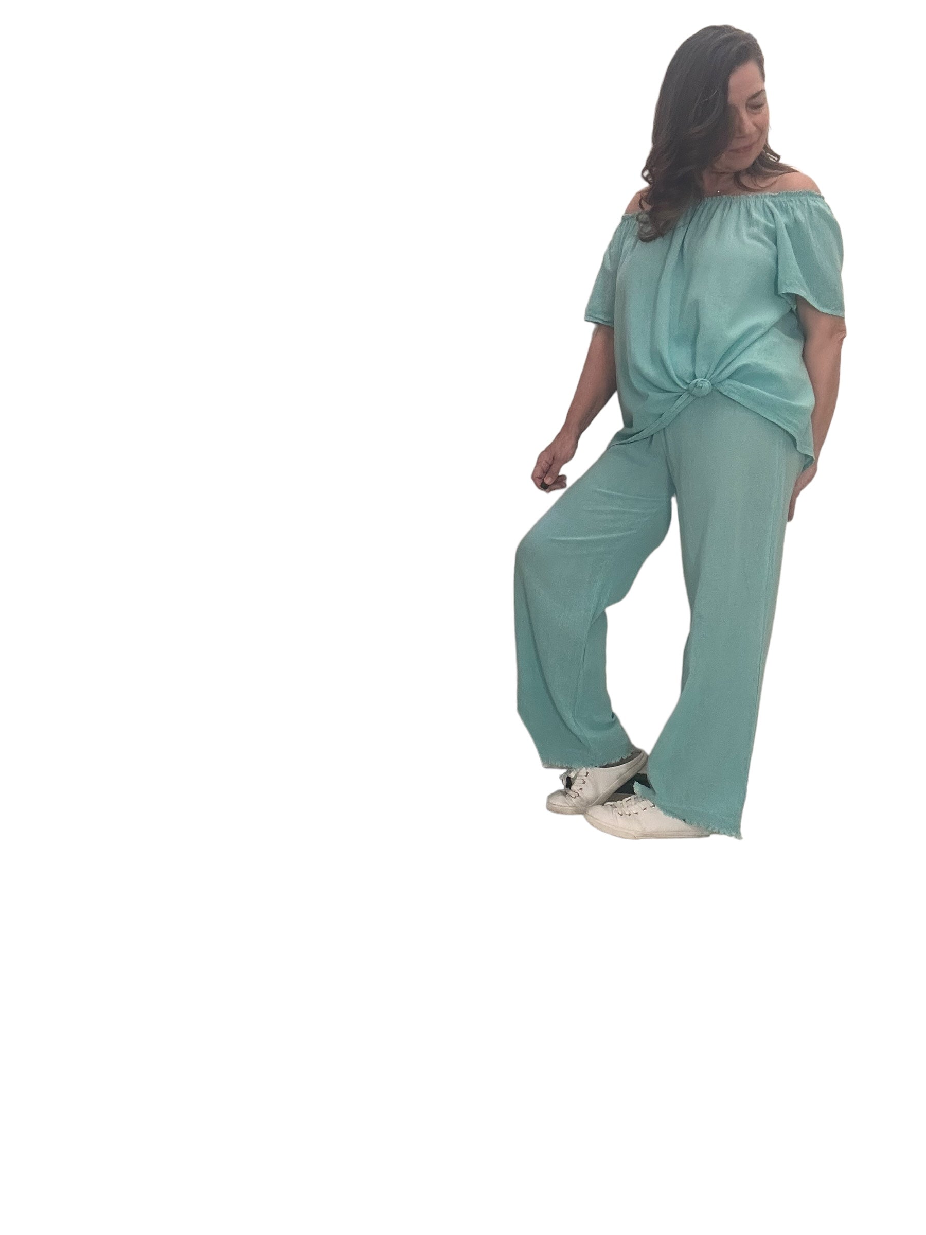 Aqua Catalina wide leg pants