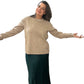 Jenna sweater with blanket stitch detail