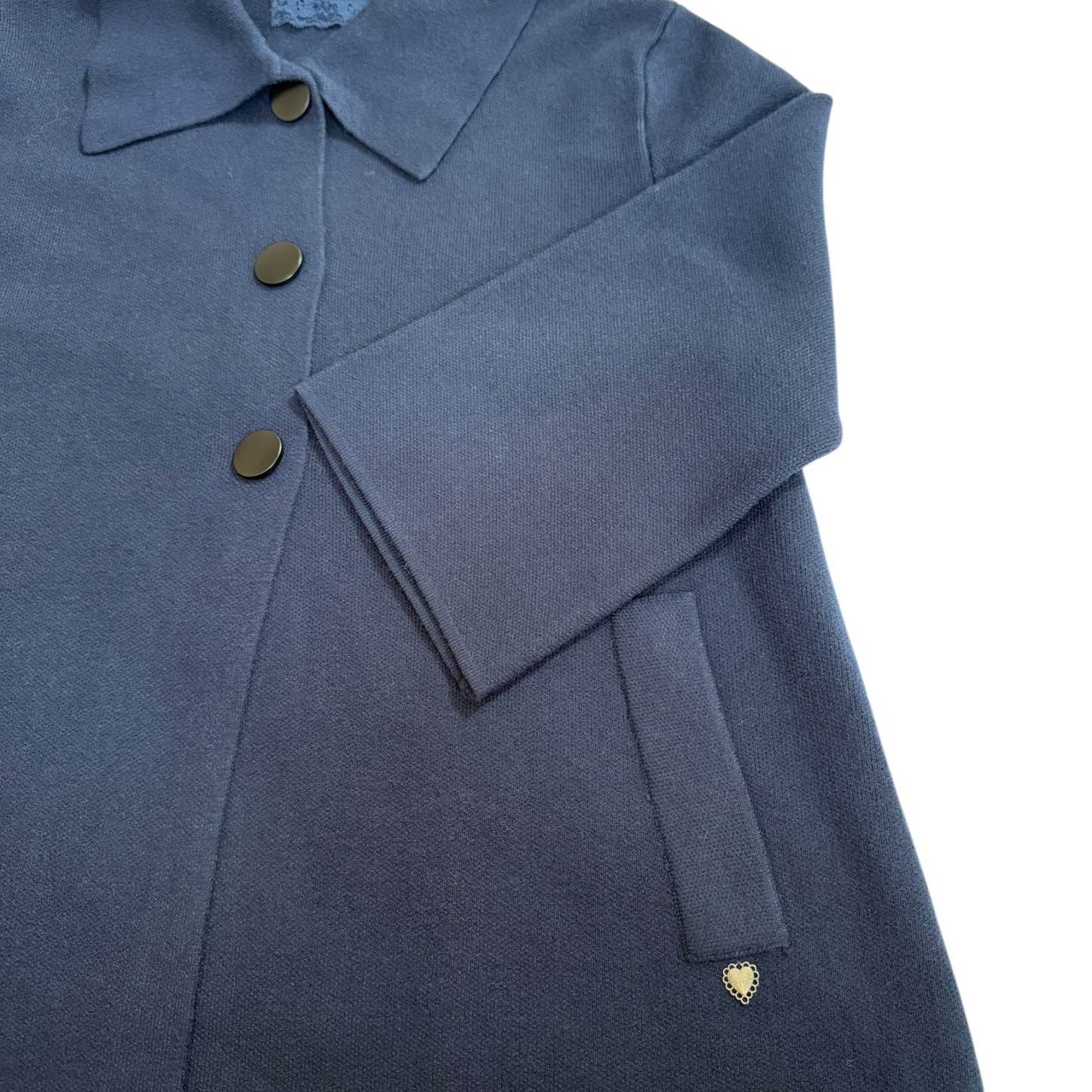 Navy Blue Sweater Jacket