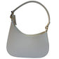 Slim White Italian Leather Bag