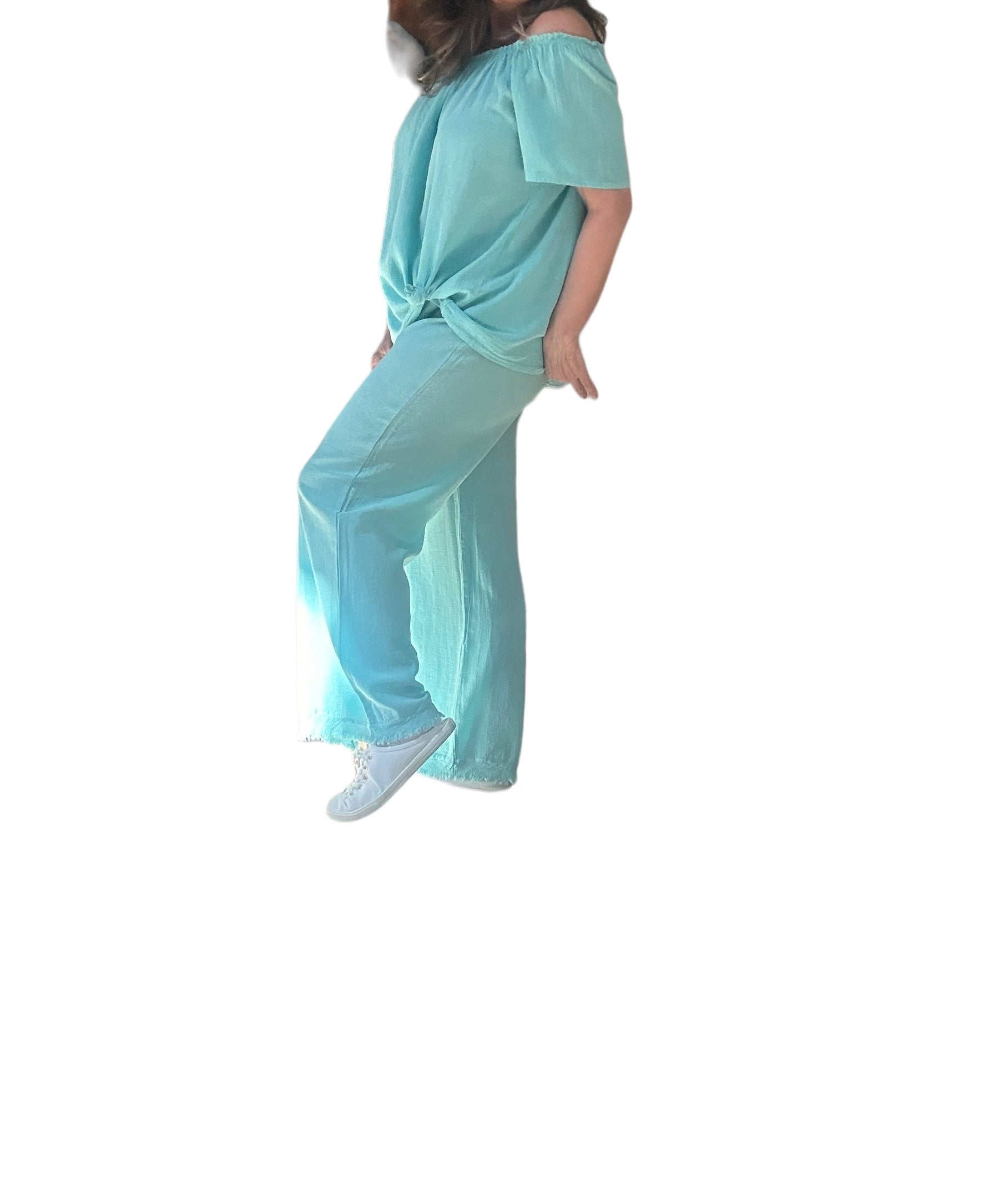 Aqua Catalina wide leg pants