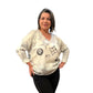 Lightweight fine knit printed top
