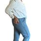 Denim blue Italian pants