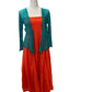 Orange multi way skirt / dress
