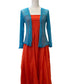 Orange multi way skirt / dress
