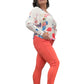 Coral Studs & Diamante Italian Magic Pants * BEST SELLER *