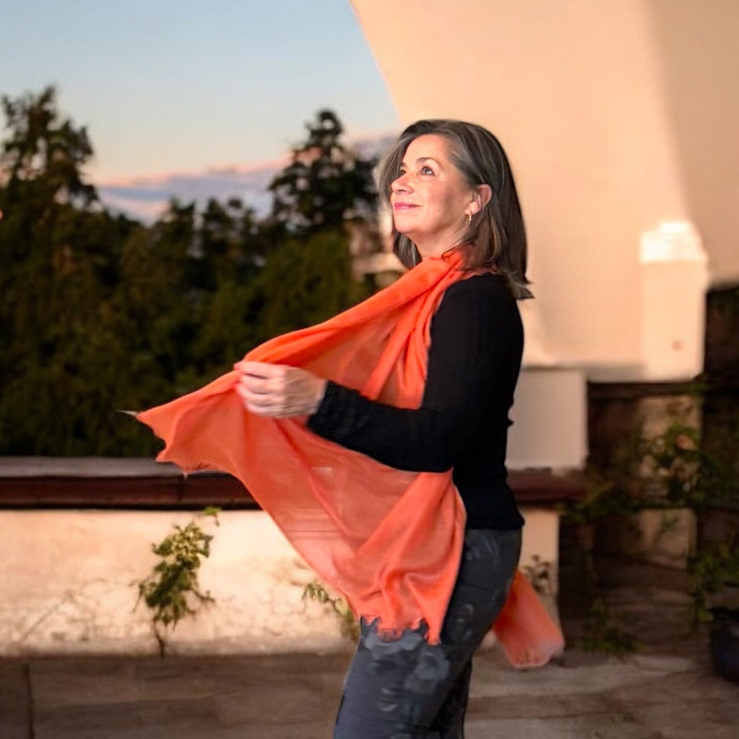 Fringed Cotton Scarf
