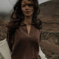 Isabella loose v- neck sweater