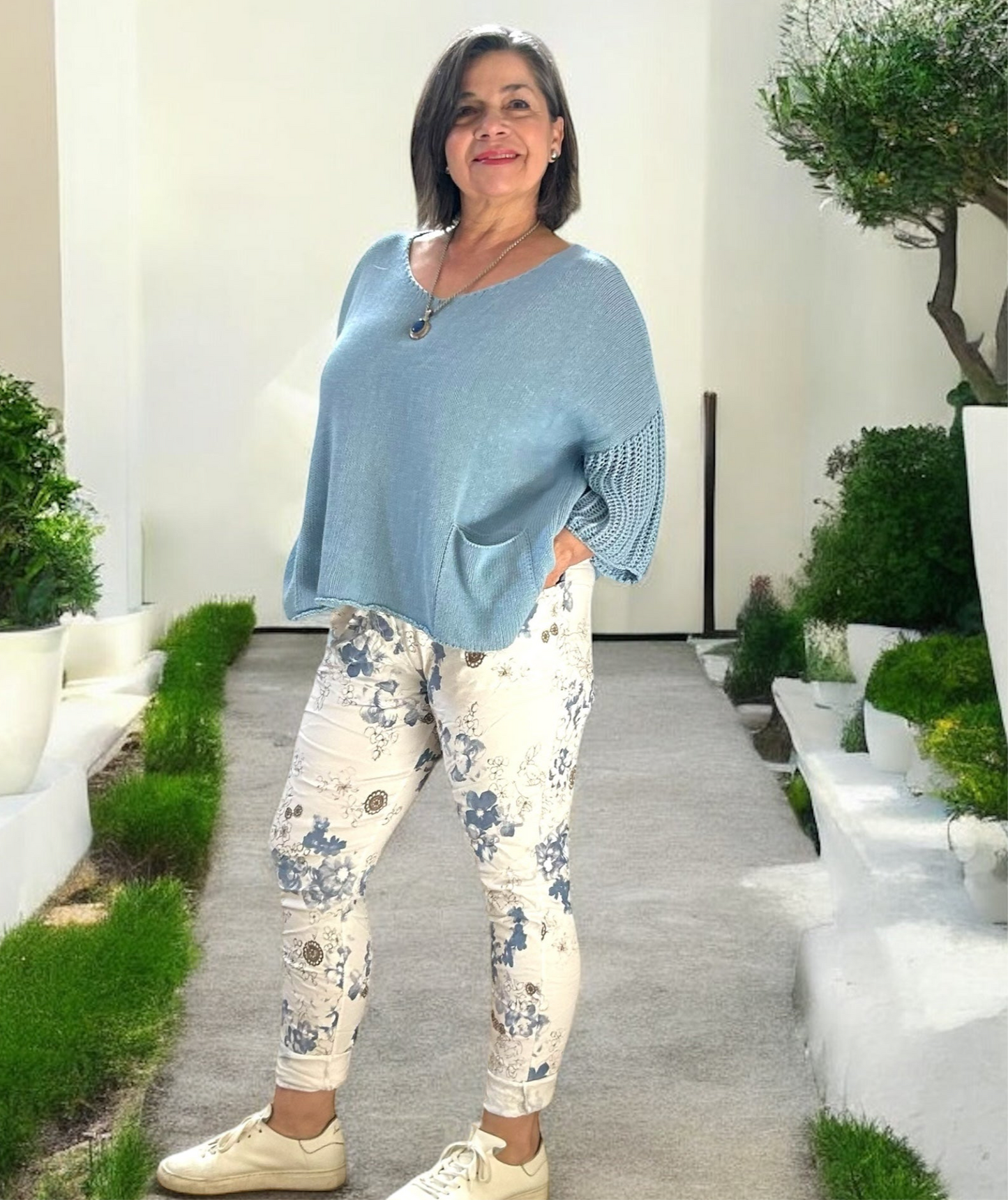 Floral Fantasy Italian Magic Pants