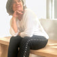 * BEST SELLER *  Studs & diamante Italian magic pants