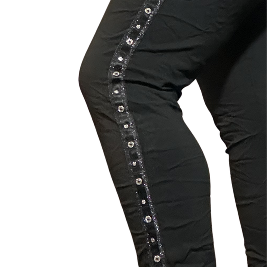 * BEST SELLER *  Studs & diamante Italian magic pants