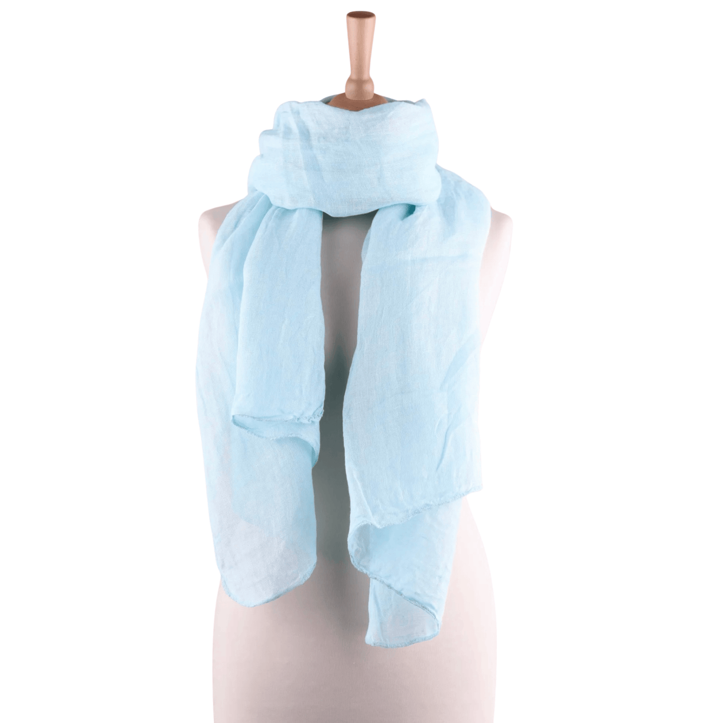 Linen Scarf Sheer Linen Gauze Scarf | 100% European Flax | Vikolino