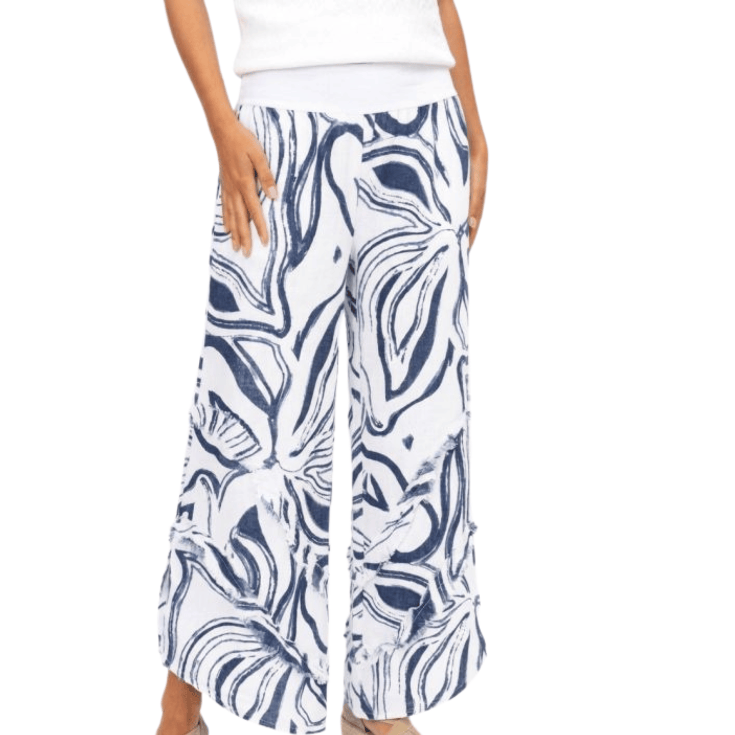 The Bellini Linen Print Pants The Bellini Linen Print Pants