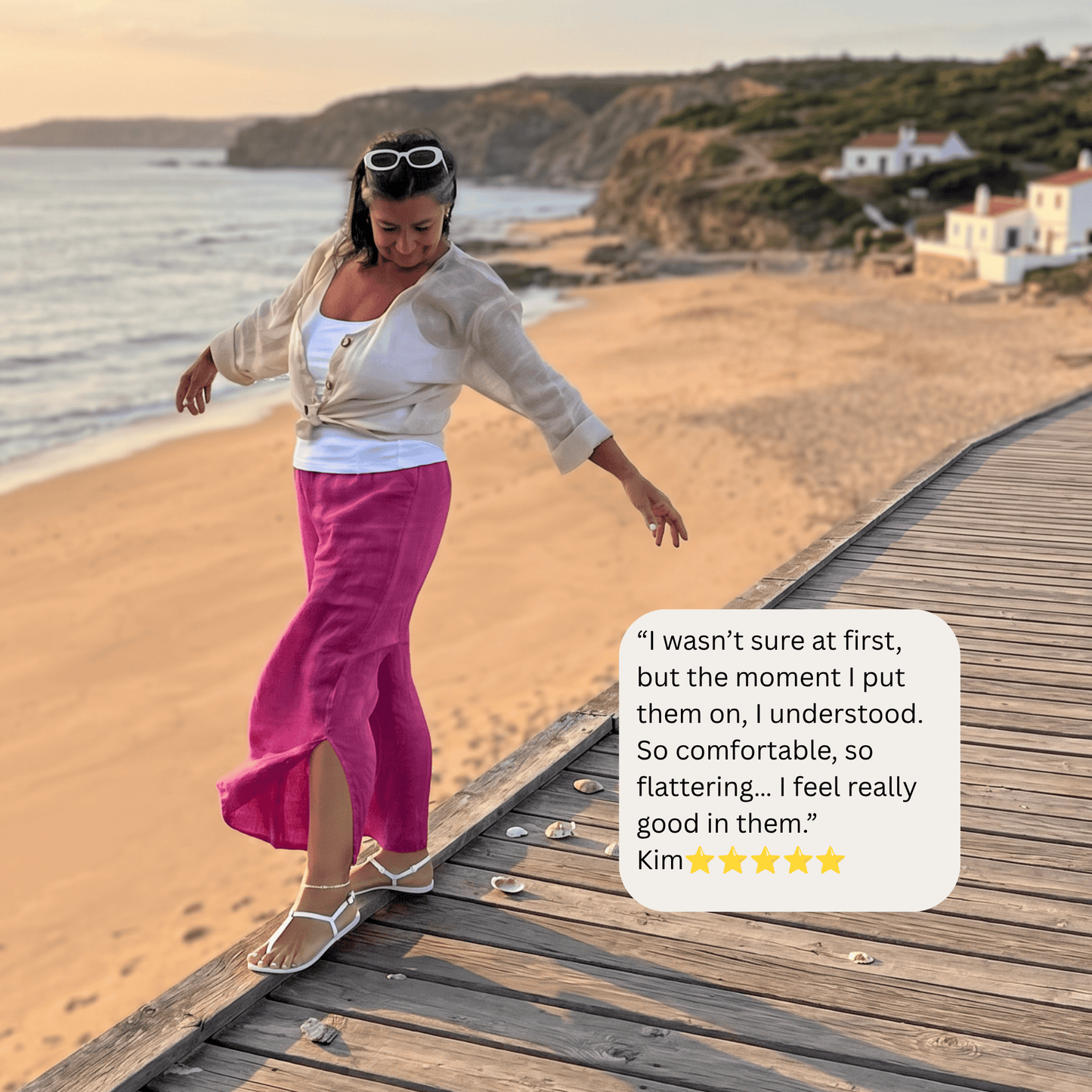 Flo Linen Capri Pants - Our Best-Selling Summer Essential Women's Linen Capri Pants Best Selling Summer Trousers One Size