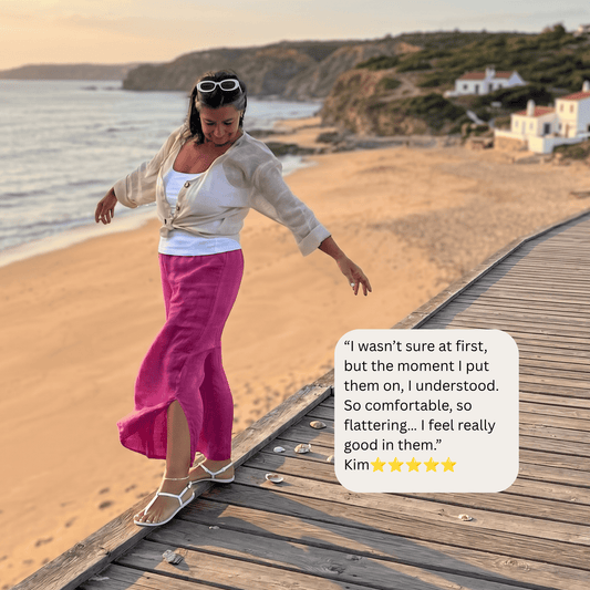 Flo Linen Capri Pants - Our Best-Selling Summer Essential Women's Linen Capri Pants Best Selling Summer Trousers One Size