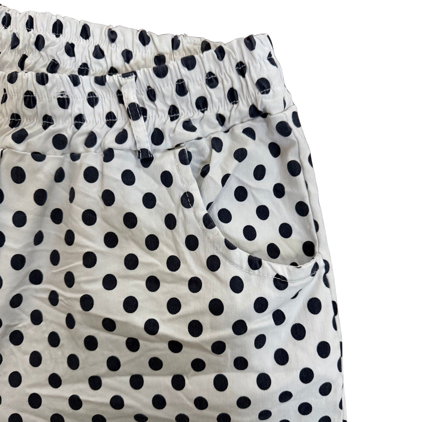 Navy Polka Dot Italian Magic Pants