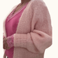 Whisper Pink Mohair Cardigan Whisper Pink Mohair Cardigan
