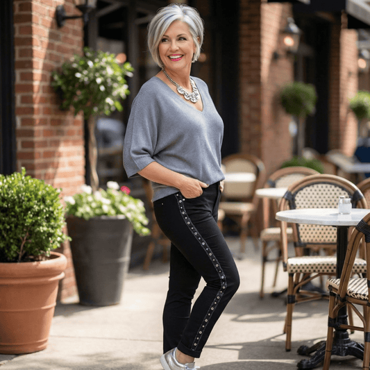Studs & Diamante Italian Magic Pants