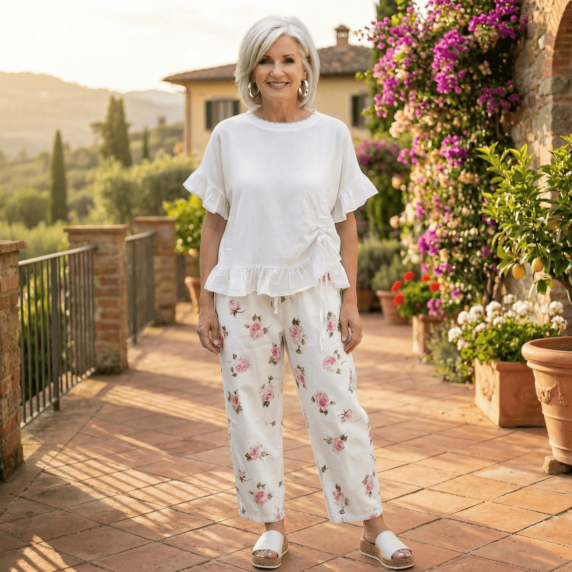 La Vie En Rose - Wide Leg Italian Magic Pants La Vie En Rose - Wide Leg Italian Magic Pants