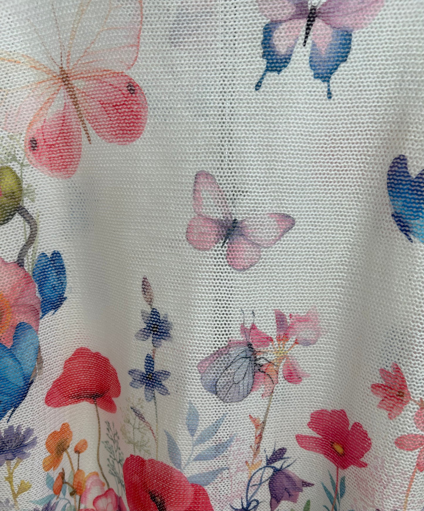 Spring blooms & butterflies lightweight knit top