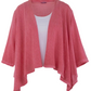 Coral linen waterfall jacket