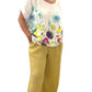 Antonia light pear flowy wide leg linen pants