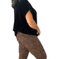 Chic Animal print Italian Magic pants
