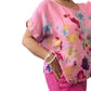 Summer pink Italian pants