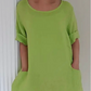 Linen Dress With Pockets