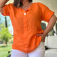 Airy Orange Linen Top